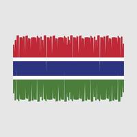 Gambia vlag vector