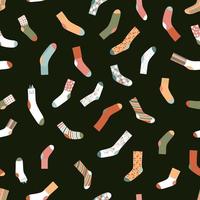 naadloos patroon met kleurrijk sokken vector illustratie