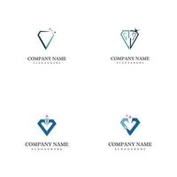 diamant logo sjabloon vector