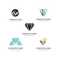 diamant logo sjabloon vector