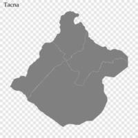 hoog kwaliteit kaart is een provincie van Peru vector