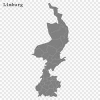 hoog kwaliteit kaart is een provincie van Nederland vector