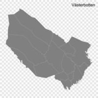 hoog kwaliteit kaart is een provincie van Zweden vector