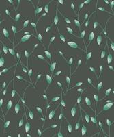 mooi blad naadloos patroon met waterverf stijl, vind vullen patroon Aan stalen vector