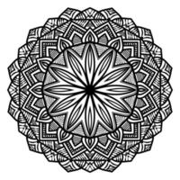 cirkel mandala patroon ontwerp Aan een wit achtergrond voor kleur boek vrij downloaden vector