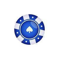 poker chips glimmend icoon vector ontwerp Sjablonen