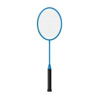 badminton racket illustratie, geïsoleerd Aan wit achtergrond, sport vector