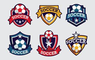 voetbal badge collectie vector