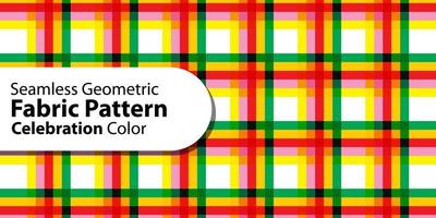 naadloos meetkundig kleding stof patroon-viering kleur vector