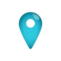 pin locator glimmend icoon vector ontwerp Sjablonen