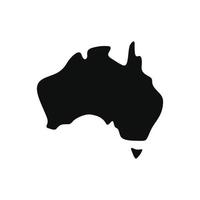 Australië kaart vector ontwerp illustratie