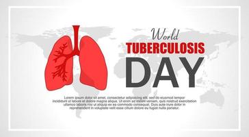 wereld tuberculose dag thema sjabloon. vector illustratie.