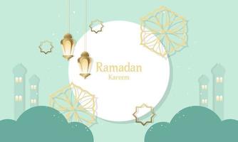 Ramadan kareem van Islamitisch festival ontwerp met Islamitisch decoraties vector