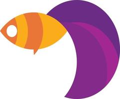 vis logo kleurrijk vector