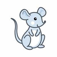 schattig muis voor kinderen. vector tekening illustratie.