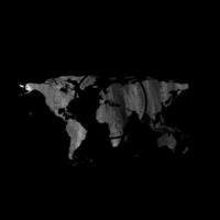 donker grunge wereld kaart met ronde binair code elementen abstract achtergrond vector