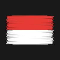 vlag van indonesië vector