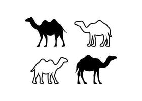 kameel pictogram ontwerpsjabloon vectorillustratie vector