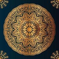 vector luxe mandala met gouden Arabisch Islamitisch achtergrond premie vector