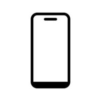 mobiel telefoon met blanco scherm. vlak stijl. vector illustratie Aan wit achtergrond
