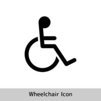 rolstoel vlak icoon. vector rolstoel icoon