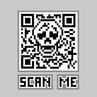 qr code met schedel, grunge wijnoogst ontwerp t overhemden vector