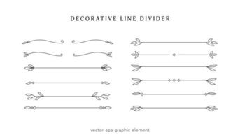 decoratief lijn verdeler grens grafisch element verzameling vector