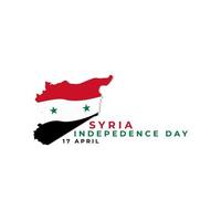 gelukkig Syrië onafhankelijkheid dag 17 april logo vector icoon symbool illustratie ontwerp sjabloon