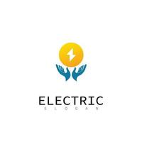 elektrisch macht modern tec technologie logo ontwerp vector