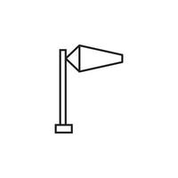 vlag windsock vector voor icoon website, ui essentieel, symbool, presentatie