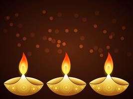 stijlvolle diwali groet vector