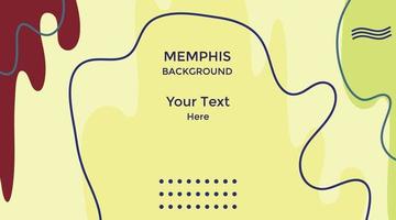 Memphis ontwerp achtergrond minimalisme pastel pallete vector