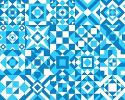 wit en licht blauw keramisch tegel patroon, mozaïek- vector