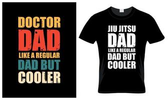 dokter vader minnaar vader dag wijnoogst t-shirt ontwerp vector