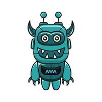 modern vector illustratie robot monster ontwerp