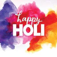gelukkig holi festival van kleuren illustratie van kleurrijk gulal voor hallo, in Hindi holi hain betekenis haar holi vector