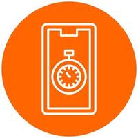 stopwatch-pictogramstijl vector