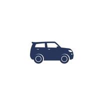 SUV auto pictogram op wit vector