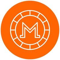 monero icoon stijl vector