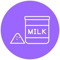 melk poeder icoon stijl vector