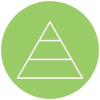 piramide vector icoon stijl