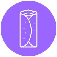 burrito vector icoon stijl