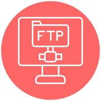 ftp protocol vector icoon stijl