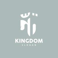 kasteel logo, elegant minimalistische ontwerp Koninklijk toren, koninkrijk vesting vector, illustratie sjabloon icoon vector