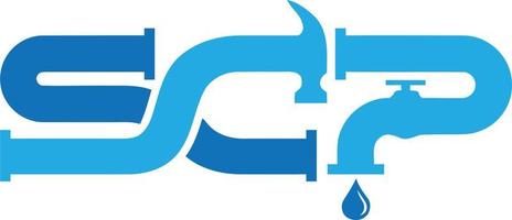 loodgieter woordmerk logo ontwerp vector