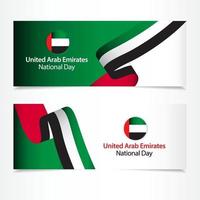 verenigde arabische emiraten nationale feestdag vector sjabloon ontwerp illustratie