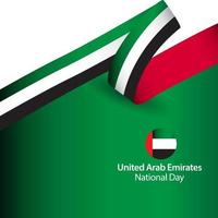 verenigde arabische emiraten nationale feestdag vector sjabloon ontwerp illustratie