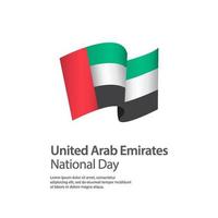 verenigde arabische emiraten nationale feestdag vector sjabloon ontwerp illustratie