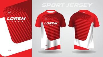 rood overhemd voetbal Amerikaans voetbal sport Jersey sjabloon ontwerp mockup vector