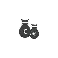 geld tas pictogram sjabloon vector